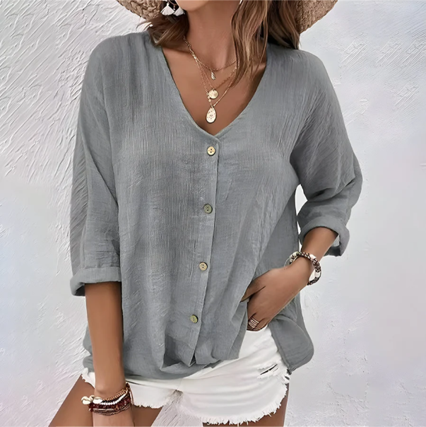 Drevante | Giana Relaxed Button-Up Blouse
