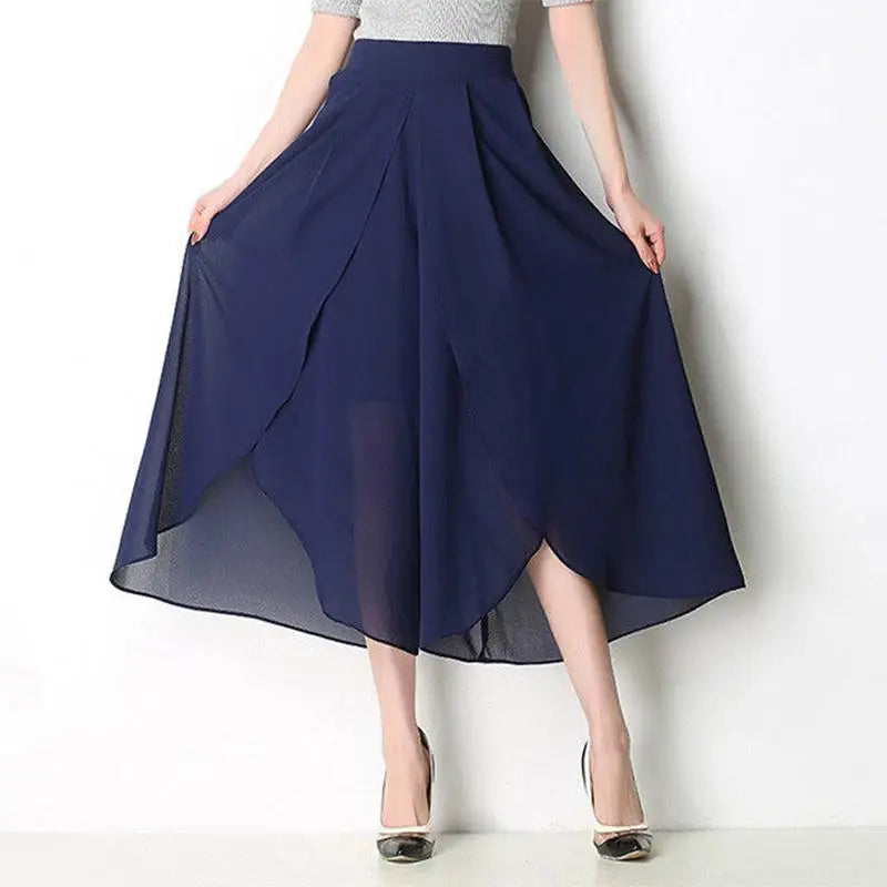 Drevante | Bella Chiffon Wide-Leg Pants