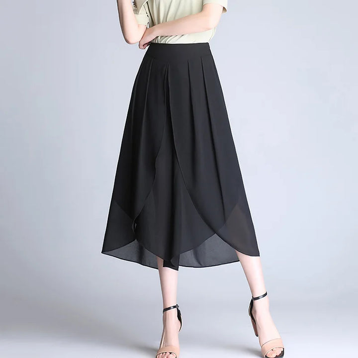 Drevante | Bella Chiffon Wide-Leg Pants