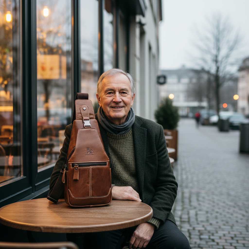 Drevante | Hugo Leather Chest Bag