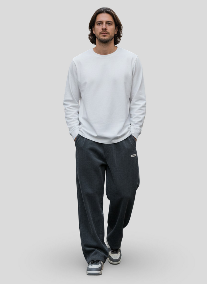 Drevante | Zaylor Velvet Wide-Leg Trousers