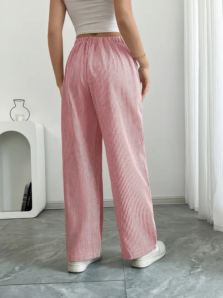 Drevante | Alina Striped Wide-Leg Pants