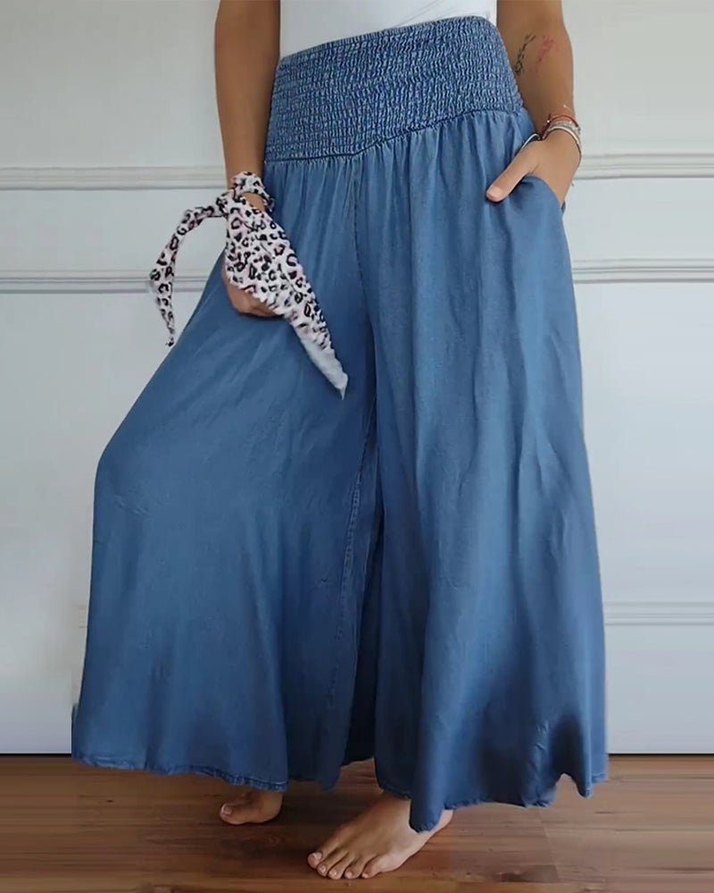Sage | Flowy Stretch Trousers
