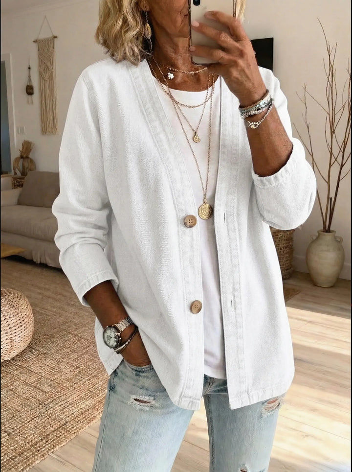 Drevante | Classic Denim Button Coat