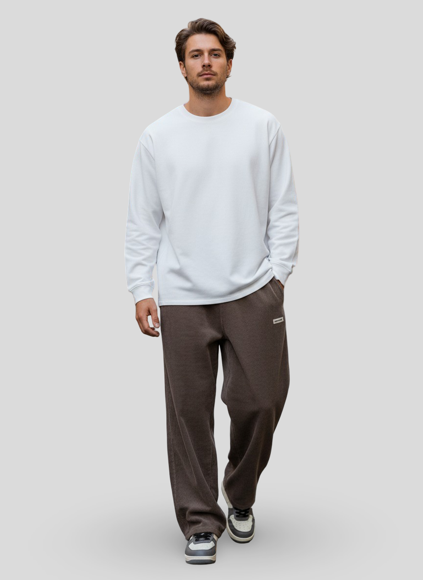 Drevante | Zaylor Velvet Wide-Leg Trousers