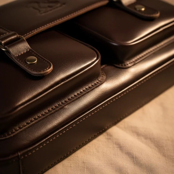 Drevante | Theo Leather Briefcase