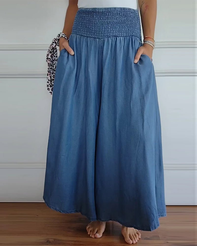 Sage | Flowy Stretch Trousers