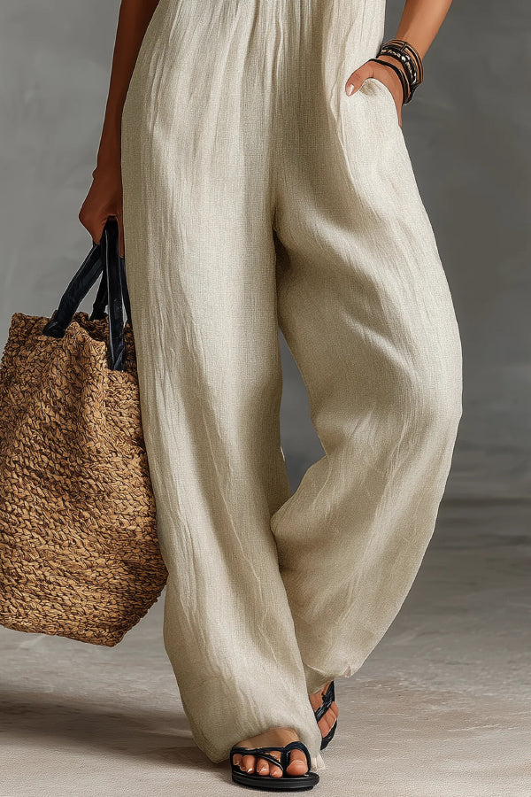 Drevante | Lena Linen Jumpsuit