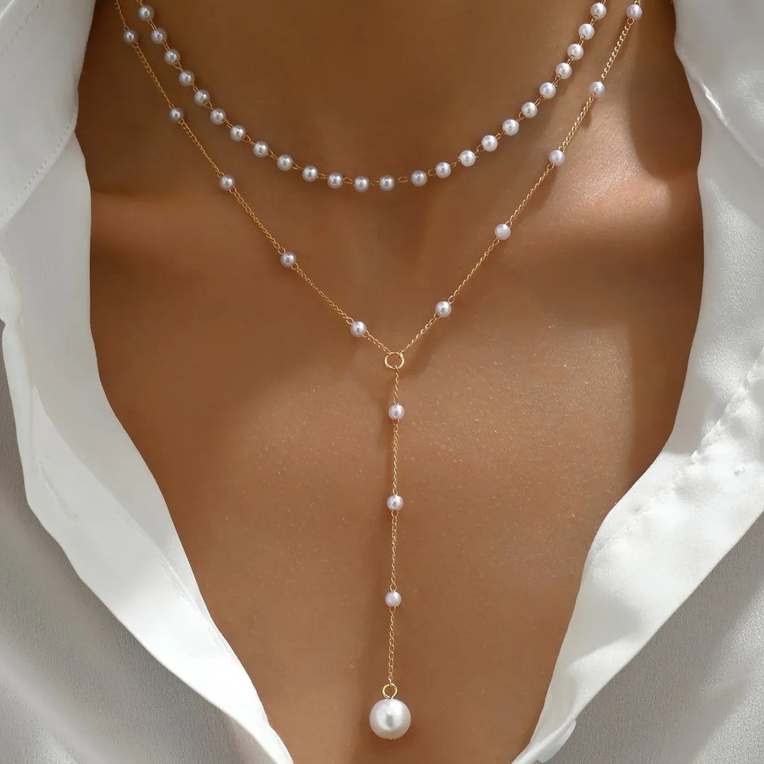 Layered Pearl Necklace