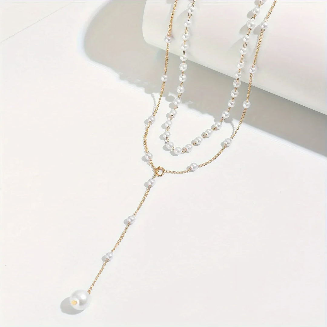Layered Pearl Necklace