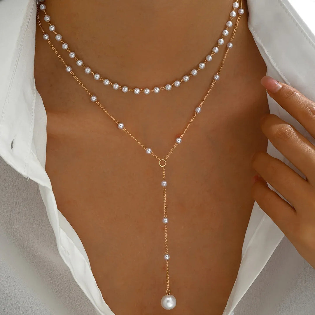 Layered Pearl Necklace