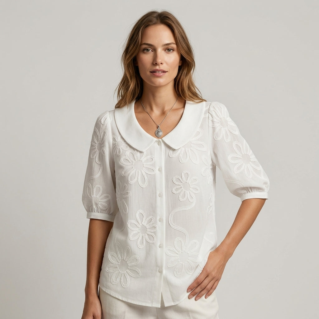 Drevante | Elena Embroidered Blouse