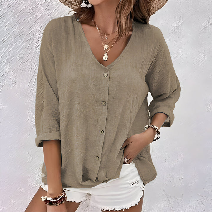 Drevante | Giana Relaxed Button-Up Blouse
