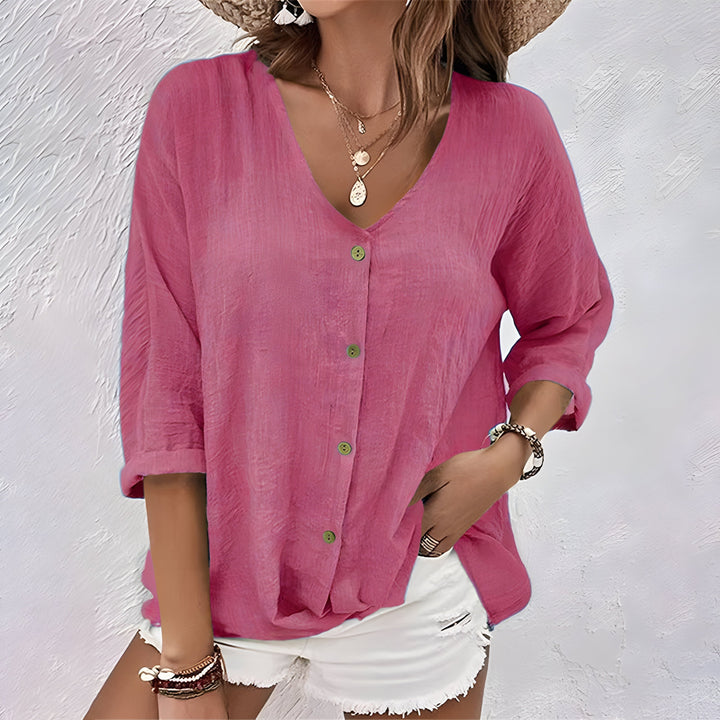 Drevante | Giana Relaxed Button-Up Blouse